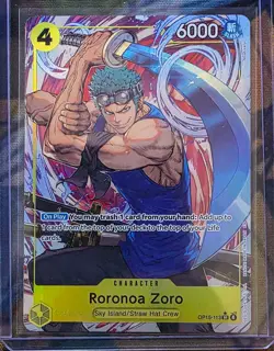 One Piece CCG Roronoa Zoro OP15-113 SR* Alt Art - Image 1