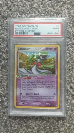 POKEMON CARD 2007 EX GARDEVOIR HOLO POWER KEEPERS #9 GRADED PSA 9 - Image 1