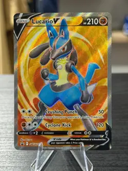 Lucario V Holofoil Promo SWSH: Sword & Shield Promo Cards SWSH213 NM - Image 1