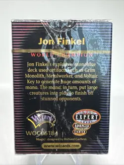 Magic The Gathering World Championship Deck Brussels August 2000 Jon Finkel NEW - Image 2