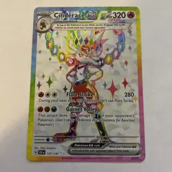 Pokemon - Cinderace ex -Ultra Rare Holo - Scarlet & Violet Stellar Crown #157 NM - Image 1