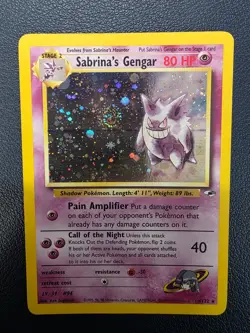 Sabrina's Gengar 14/132 Gym Heroes Holo Rare SWIRL 🌀 Pokemon WOTC 2000 MP - Image 1