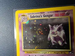 Sabrina's Gengar 14/132 Gym Heroes Holo Rare SWIRL 🌀 Pokemon WOTC 2000 MP - Image 3