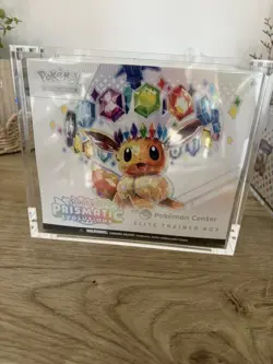 Pokemon Center Prismatic Evolutions ETB Elite Trainer Box + PROTECTIVE CASE - Image 1