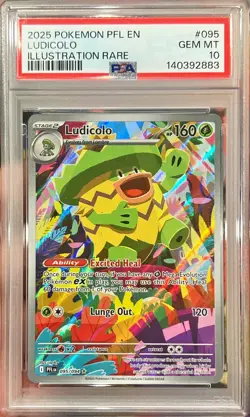 Pokemon Phantasmal Flames Ludicolo Illustration Rare 095/094 PSA 10 Gem Mint - Image 1