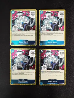 One Piece TCG- (Playset) - 4x OP12-060 - Boeuf Burst - Rare - Eng - Image 1