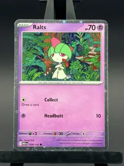Pokemon TCG Ralts 058/132 Cosmos Holo Mega Evolution Promo Card - Image 1
