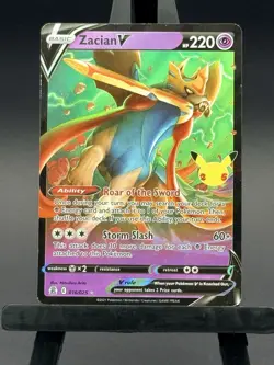 Pokemon TCG Zacian v Celebrations 25th Anniversary Card 16/25 - Image 3