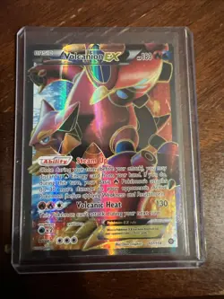Pokemon TCG Volcanion-EX Steam Siege Holo Full Art Ultra Rare Card 107/114 - Image 1