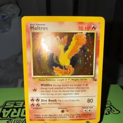 Moltres 12/62 - Holo Unlimited Rare Fossil Set - LP - Pokemon TCG Card - Image 3