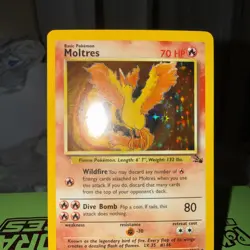 Moltres 12/62 - Holo Unlimited Rare Fossil Set - LP - Pokemon TCG Card - Image 4