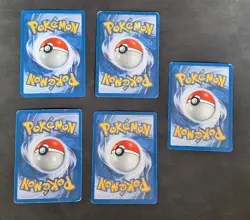 Pokemon TCG Bundle of 5 Heavy Played and Damaged Holo Cards Neo - Image 3
