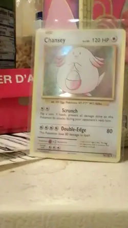 Chansey 003/102 Base Set Holo Rare 120 HP Pokemon TCG Card 1999 English Basic - Image 1