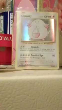 Chansey 003/102 Base Set Holo Rare 120 HP Pokemon TCG Card 1999 English Basic - Image 2