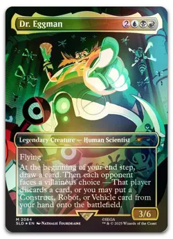 Dr. Eggman (Rainbow Foil) #2084 (NM) Secret Lair Drop SLD Magic MTG - Image 1