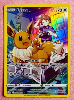 Eevee TG11/TG30 Holo | Brilliant Stars Trainer Gallery | Pokemon TCG Card | NM - Image 1