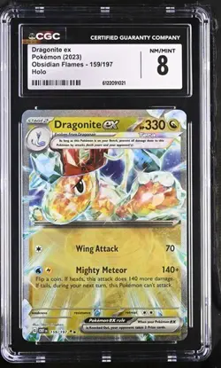 Dragonite EX *CGC 8* Holo *Obsidian Flames* #159 * Pokemon - Image 1