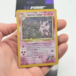 CARTA POKEMON SABRINA‘S GENGAR HOLO 14/132 - ENG - GYM HEROES - POOR / PLAYED - Image 2
