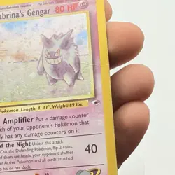 CARTA POKEMON SABRINA‘S GENGAR HOLO 14/132 - ENG - GYM HEROES - POOR / PLAYED - Image 4