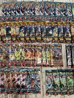 Brand New Lot Of 82 Pokemon Packs From The Scarlet And Violet Era - Image 3
