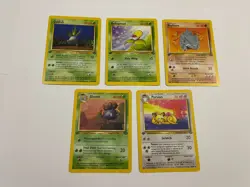 First 1st Edition Pokemon Jungle Lot Gloom Oddish Rhyhorn Bellsprout Persian - Image 1