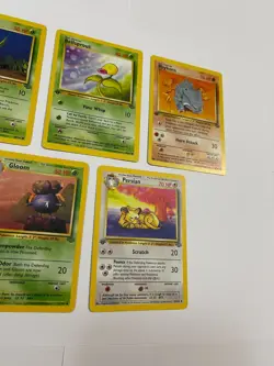 First 1st Edition Pokemon Jungle Lot Gloom Oddish Rhyhorn Bellsprout Persian - Image 3