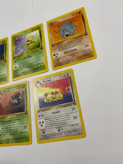 First 1st Edition Pokemon Jungle Lot Gloom Oddish Rhyhorn Bellsprout Persian - Image 4