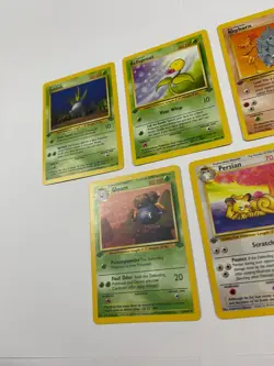 First 1st Edition Pokemon Jungle Lot Gloom Oddish Rhyhorn Bellsprout Persian - Image 5
