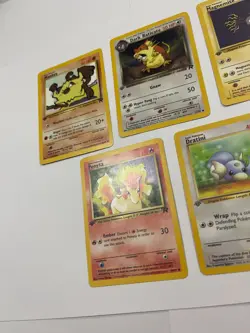 First Edition Pokemon Team Rocket Lot Mankey Raticate Magnemite Ponyta Dratini - Image 3