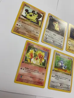 First Edition Pokemon Team Rocket Lot Mankey Raticate Magnemite Ponyta Dratini - Image 4