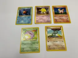 Shadowless Pokemon Base Set Lot Machop Ponyta Drowzee Koffing Starmie - Image 1