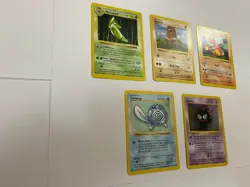 Shadowless Pokemon Base Set Lot Metapod Diglett Poliwag Gastly Charmeleon - Image 2