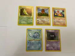 Shadowless Pokemon Base Set Lot Metapod Diglett Poliwag Gastly Charmeleon - Image 3