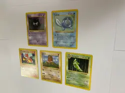 Shadowless Pokemon Base Set Lot Metapod Diglett Poliwag Gastly Charmeleon - Image 5