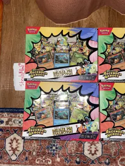 Pokemon TCG: Ascended Heroes 1st Partners Deluxe Pin Collection Lot Of 4 - Image 2