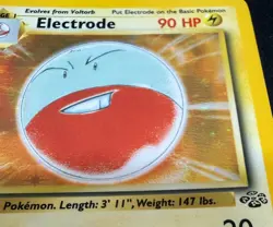 POKEMON TCG VOLTORB 2/64 JUNGLE RARE HOLO DECENT CONDITION LIGHT PLAY - Image 4