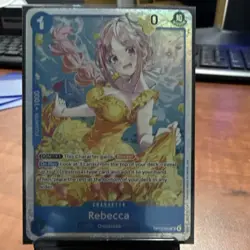 One Piece Rebecca OP15-053 Dressrosa Counter +1000 Holo Character Card EN - Image 1