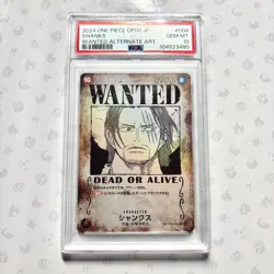 PSA 10 Shanks OP09-004 SP Wanted Poster Emperors in the New World ONE PIECE Card - Image 1