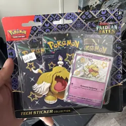 Paldean Fates Tech Sticker Collection Greavard Scarlet & Violet Sealed 2024 - Image 1