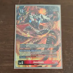 Bandai Jesmon BT23-013 Mega Foil Digimon CCG Card Alternate Art English - Image 1