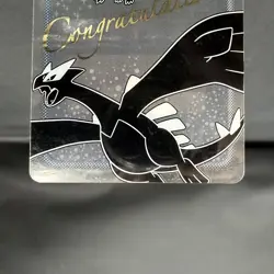 (EX) Lugia Ho-oh Pokemon Center Limited Congratulations Clear Card 2009 - Image 3