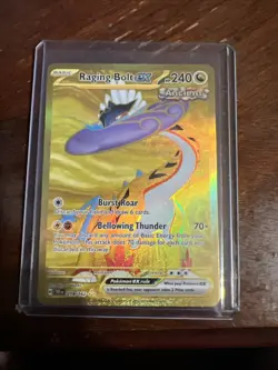 Pokemon TCG Raging Bolt EX Scarlet & Violet Temporal Forces Holo Card 208/162 - Image 1
