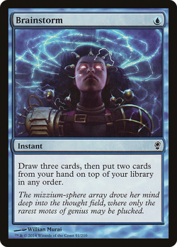 Brainstorm #91 (MP) Conspiracy CNS Magic MTG - Image 1