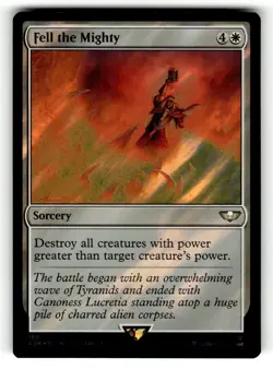 Fell the Mighty (Surge Foil) R Universes Beyond: Warhammer 40,000 186 NM - Image 1