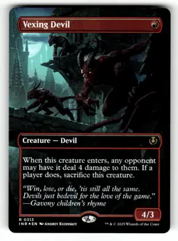 Vexing Devil (Borderless) R Innistrad Remastered 313 NM - Image 1