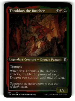 Thrakkus the Butcher (Foil Etched) U Commander Legends: Battle for Baldur's Gate - Image 1