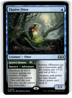 Elusive Otter R Wilds of Eldraine 225 NM - Image 1