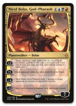 Nicol Bolas, God-Pharaoh #140 (LP) Hour of Devastation HOU Magic MTG - Image 1