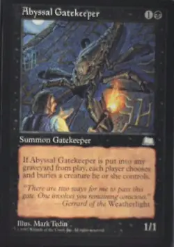 Abyssal Gatekeeper - Weatherlight: #59, Magic: The Gathering Lp C286 - Image 1