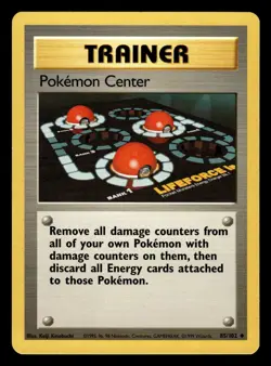 Pokemon Center Uncommon Base Set 085/102 MP - Image 1